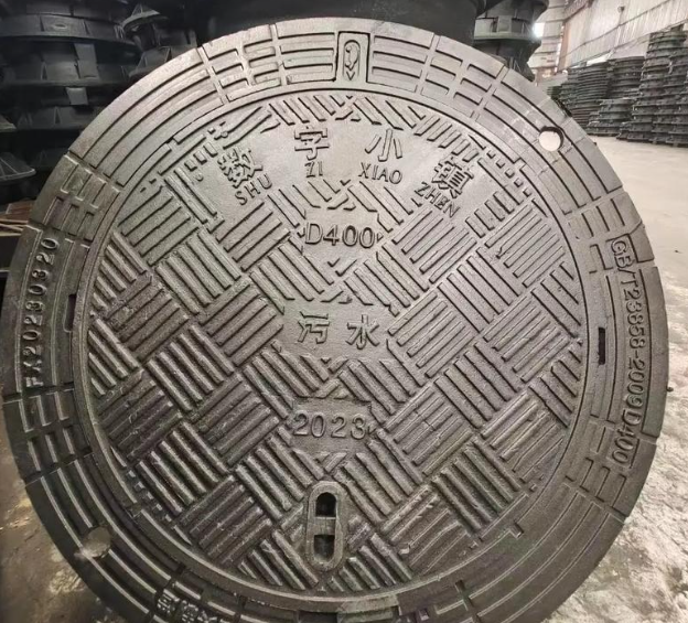 永州球墨铸铁防沉降井盖展示